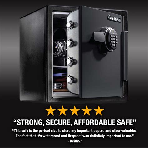 SentrySafe Safe with Digital Keypad Lock, Steel Safe with Interior 